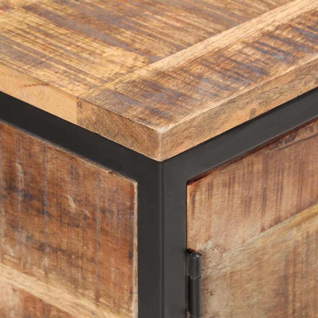 320486 vidaXL Sideboard 85x30x80 cm Rough Mango Wood