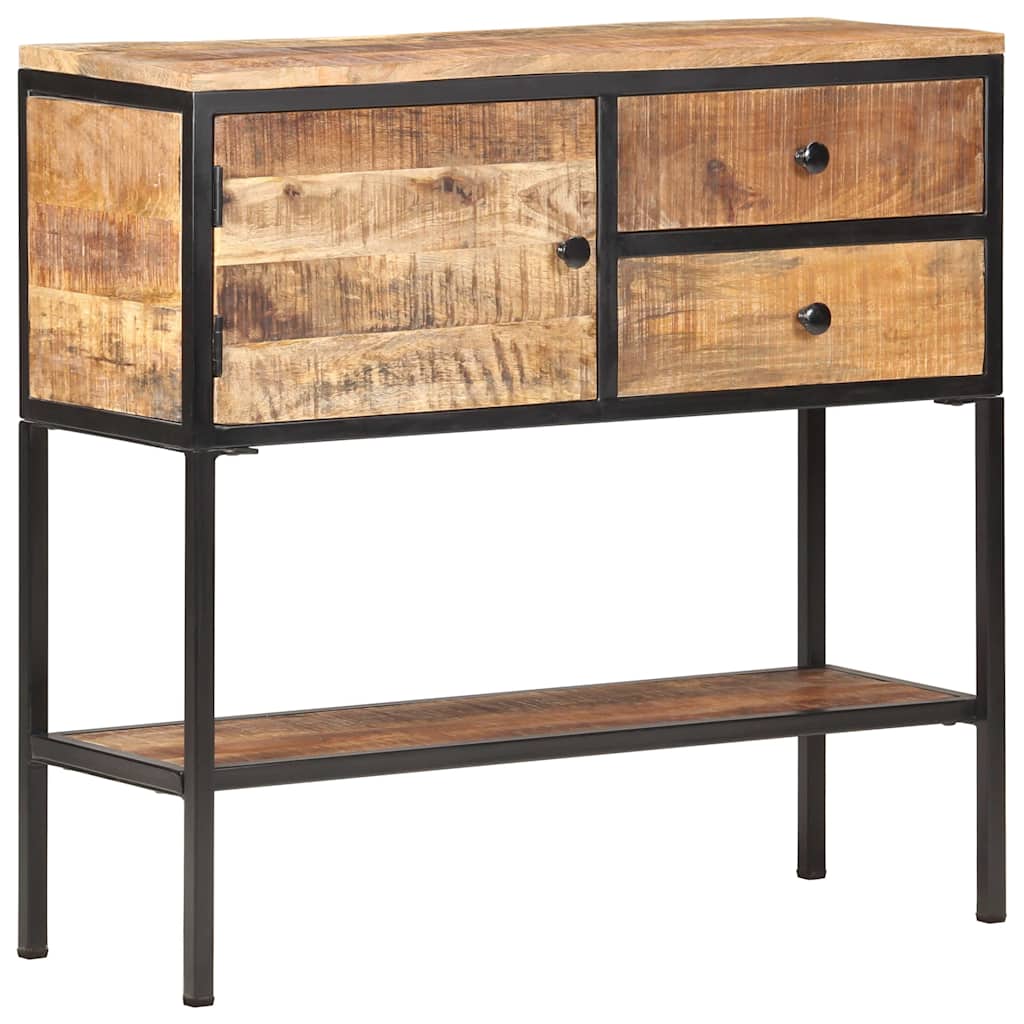 320486 vidaXL Sideboard 85x30x80 cm Rough Mango Wood