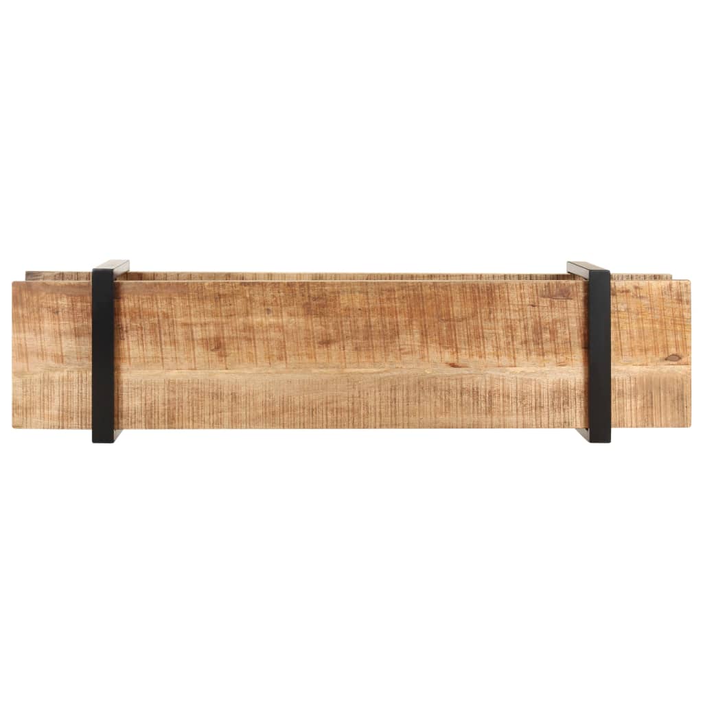 320497 vidaXL TV Cabinet 160x40x40 cm Solid Rough Mango Wood