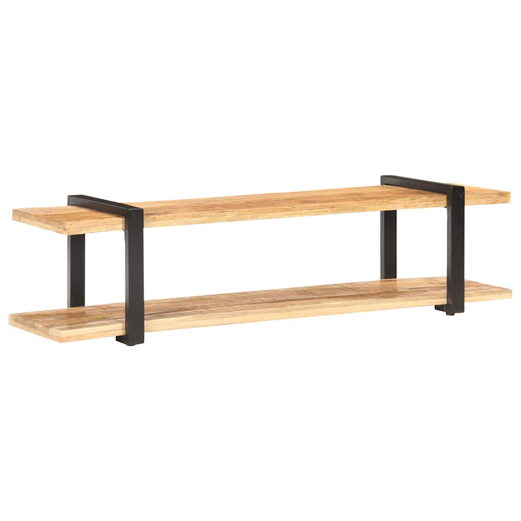 320497 vidaXL TV Cabinet 160x40x40 cm Solid Rough Mango Wood