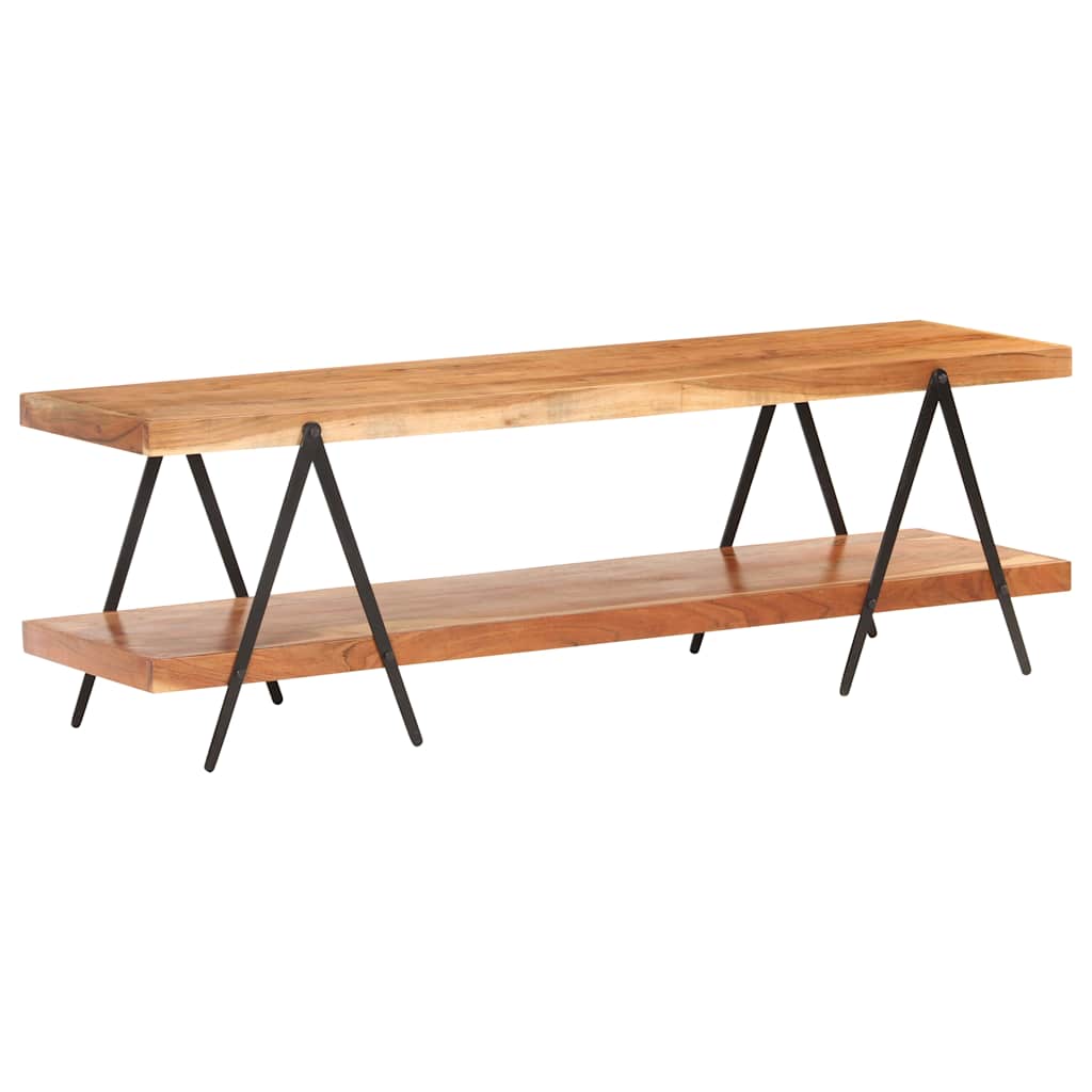 320500 vidaXL TV Cabinet 160x40x50 cm Solid Acacia Wood