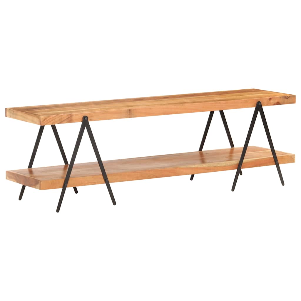 320500 vidaXL TV Cabinet 160x40x50 cm Solid Acacia Wood
