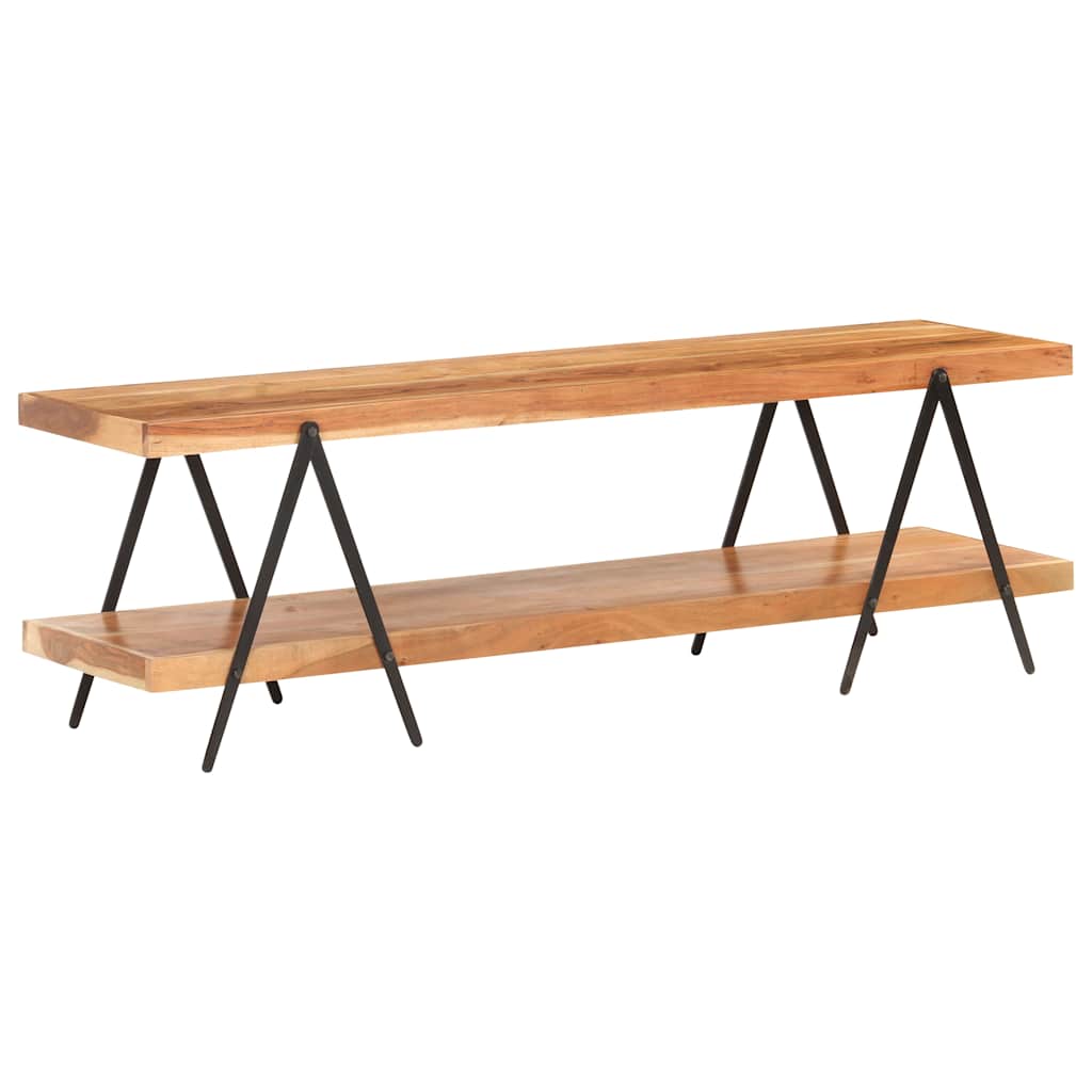 320500 vidaXL TV Cabinet 160x40x50 cm Solid Acacia Wood