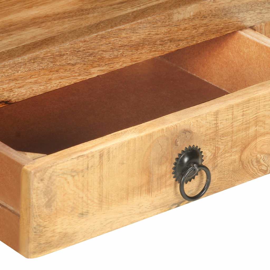 321042 vidaXL TV Cabinet 117x30x41 cm Solid Rough Mango Wood