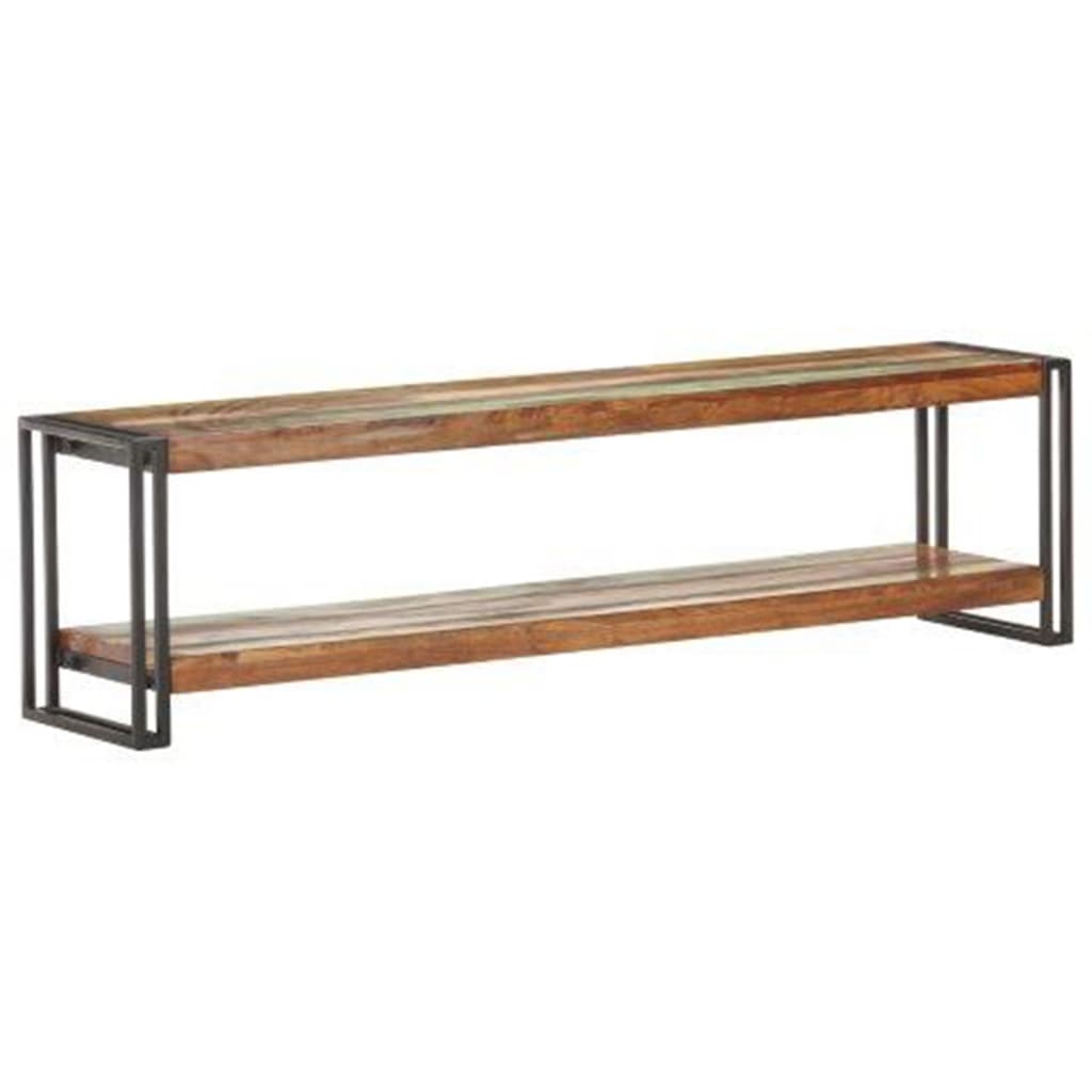 TV Cabinet | Mixed colour finish | Solid reclaimed wood, Iron
