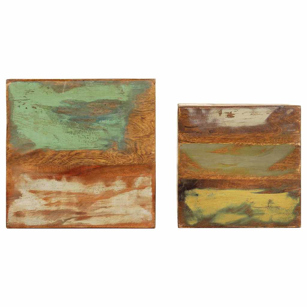 vidaXL Plant Stands 2 pcs Solid Reclaimed Wood