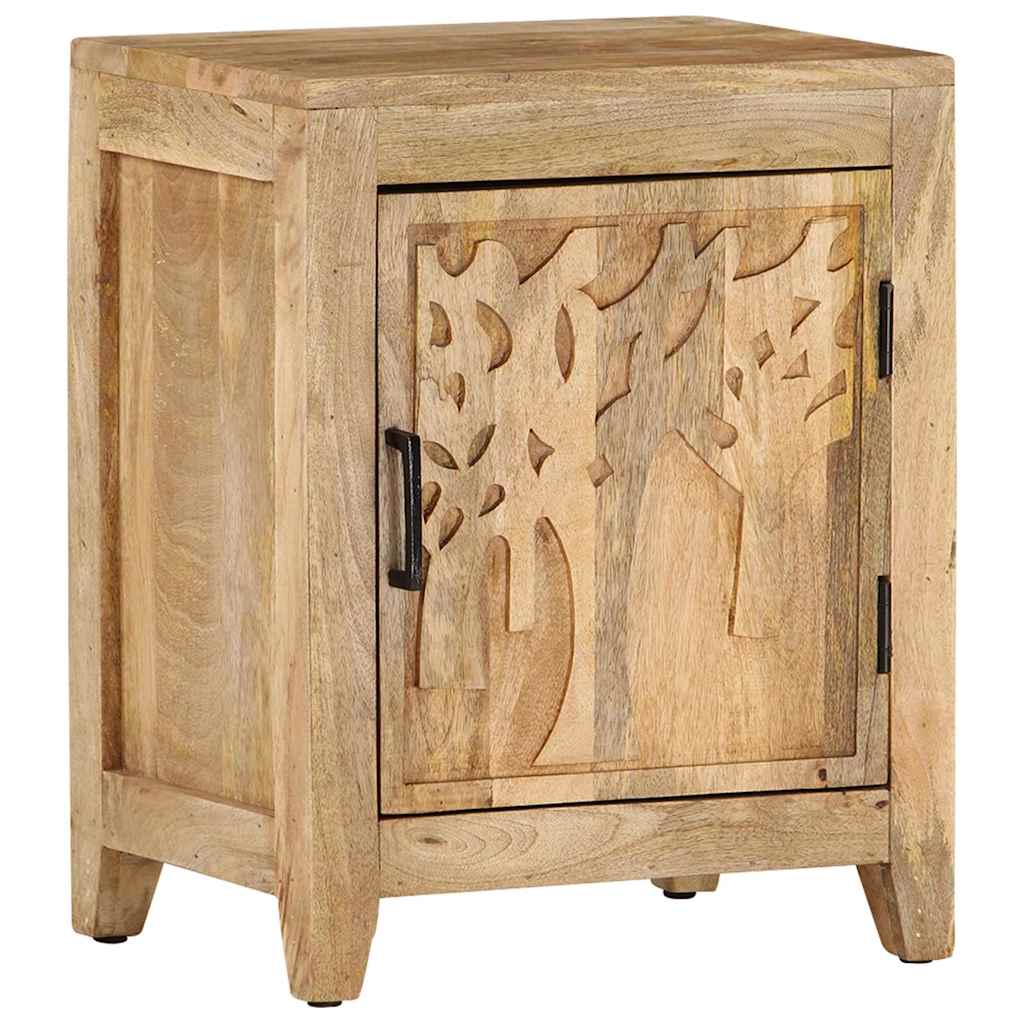 320811 vidaXL Bedside Cabinet 40x30x50 cm Solid Mango Wood