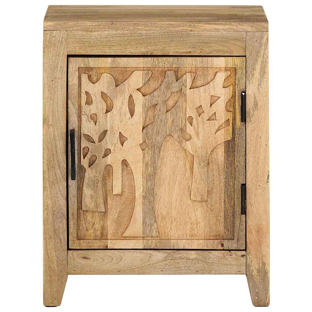 320811 vidaXL Bedside Cabinet 40x30x50 cm Solid Mango Wood