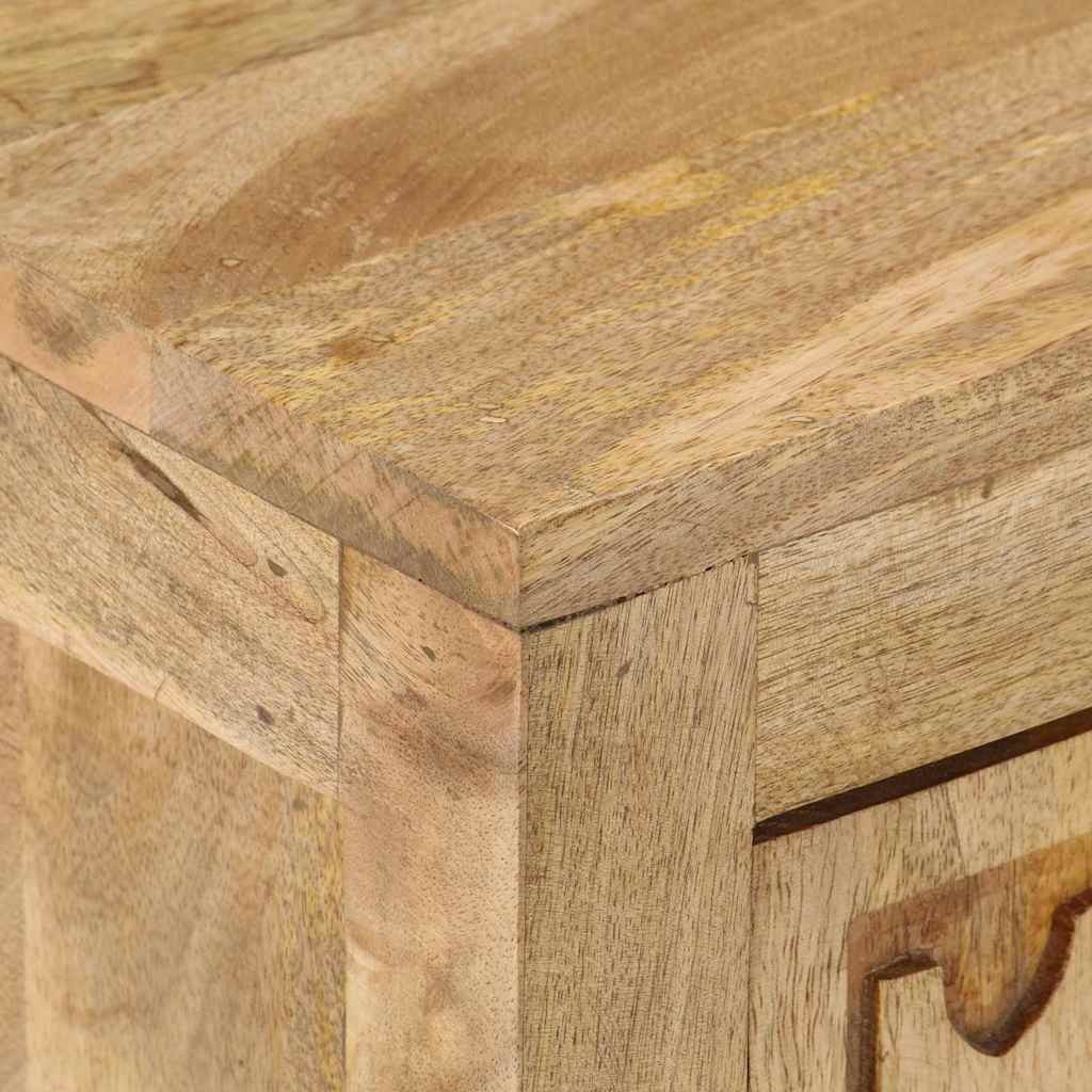 320811 vidaXL Bedside Cabinet 40x30x50 cm Solid Mango Wood