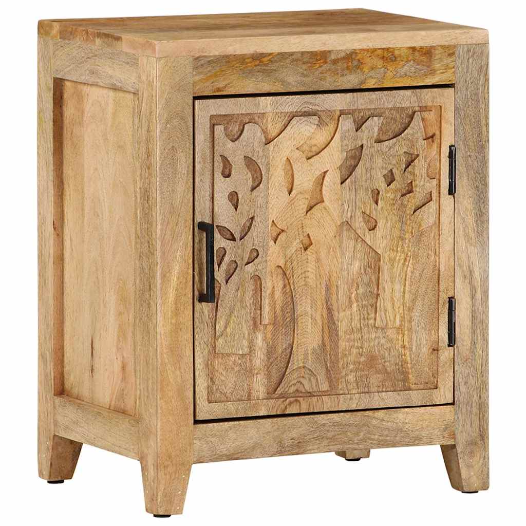320811 vidaXL Bedside Cabinet 40x30x50 cm Solid Mango Wood