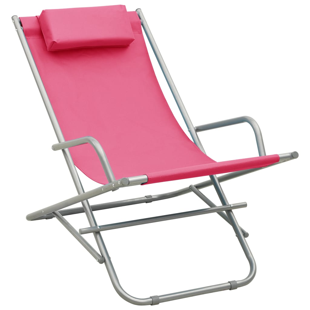 Rocking Chair | Set of 2 | Pink | Powder-coated steel | Standard