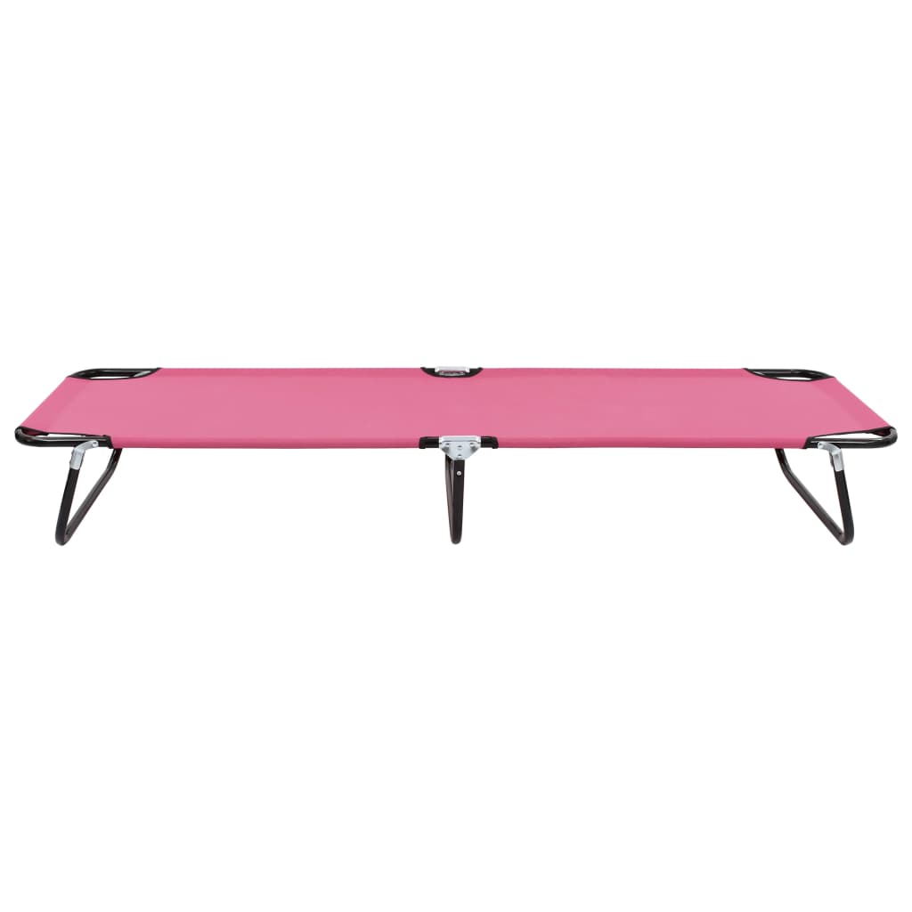 Sun Lounger | Pink | Powder-coated steel | Large | Foldable