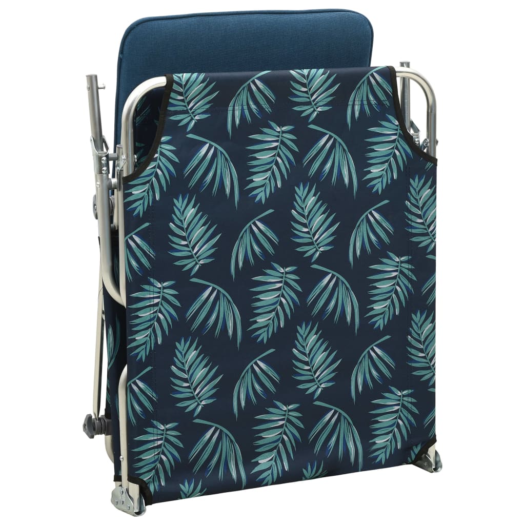 Sun Lounger | Leaf print | Powder-coated aluminium | Standard