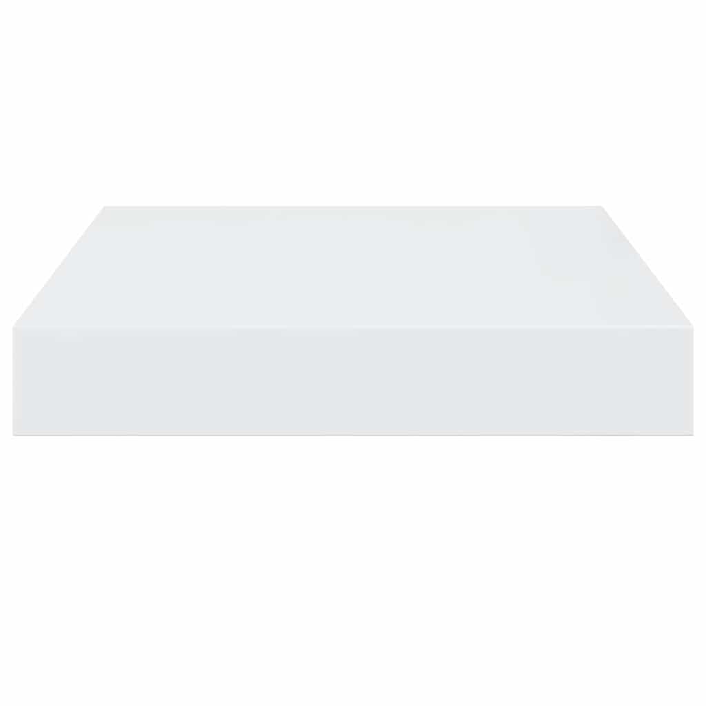Floating Wall Shelf High Gloss White 23x23,5x3,8 cm MDF