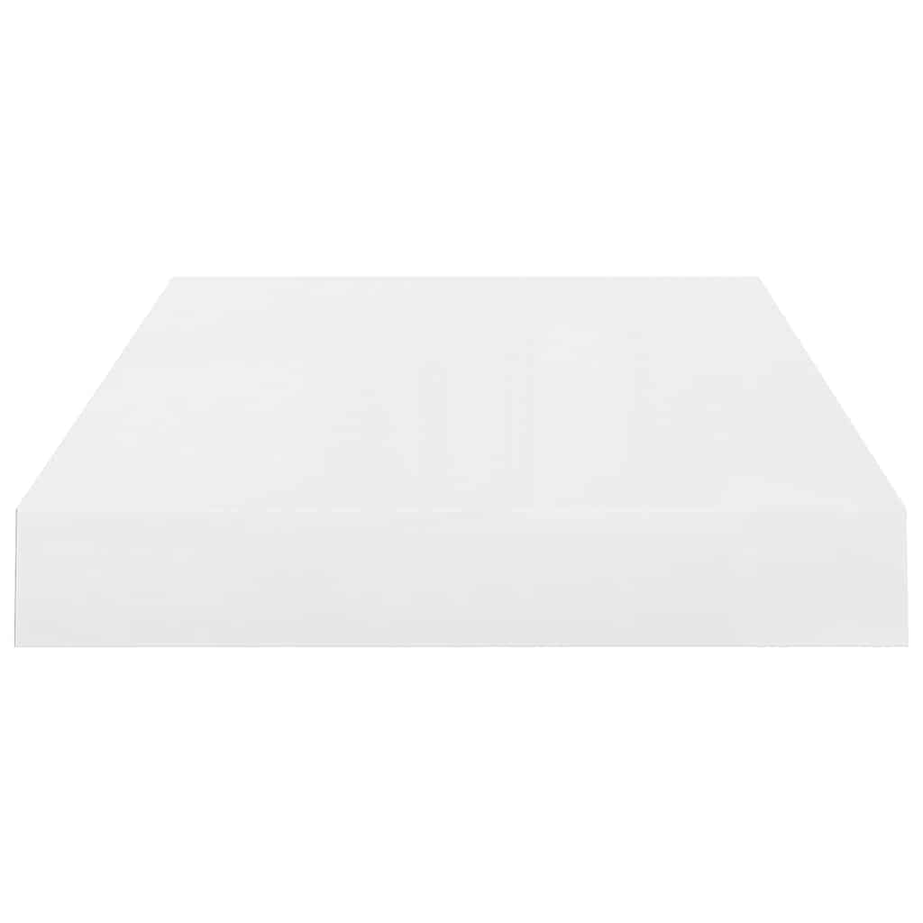 Floating Wall Shelf High Gloss White 40x23x3.8 cm MDF