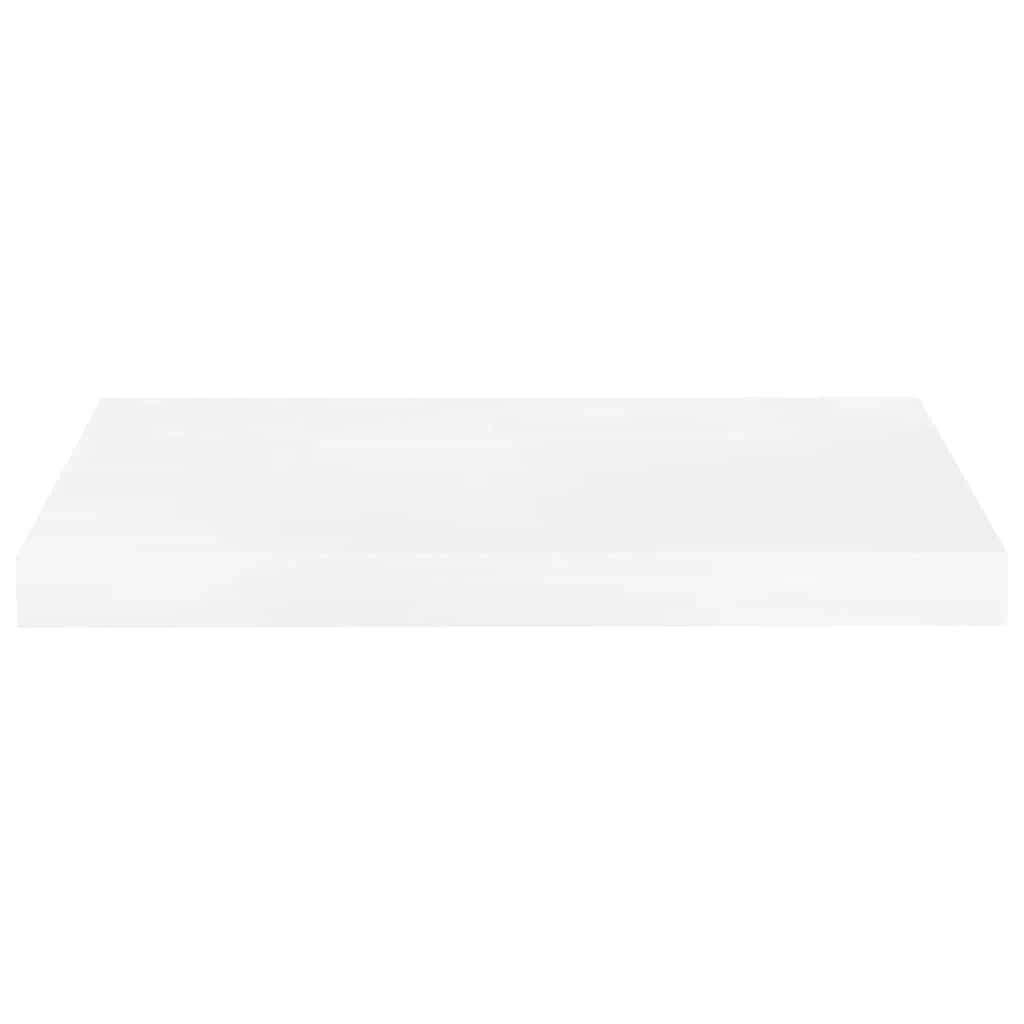 Floating Wall Shelves 4 pcs High Gloss White 50x23x3.8 cm MDF