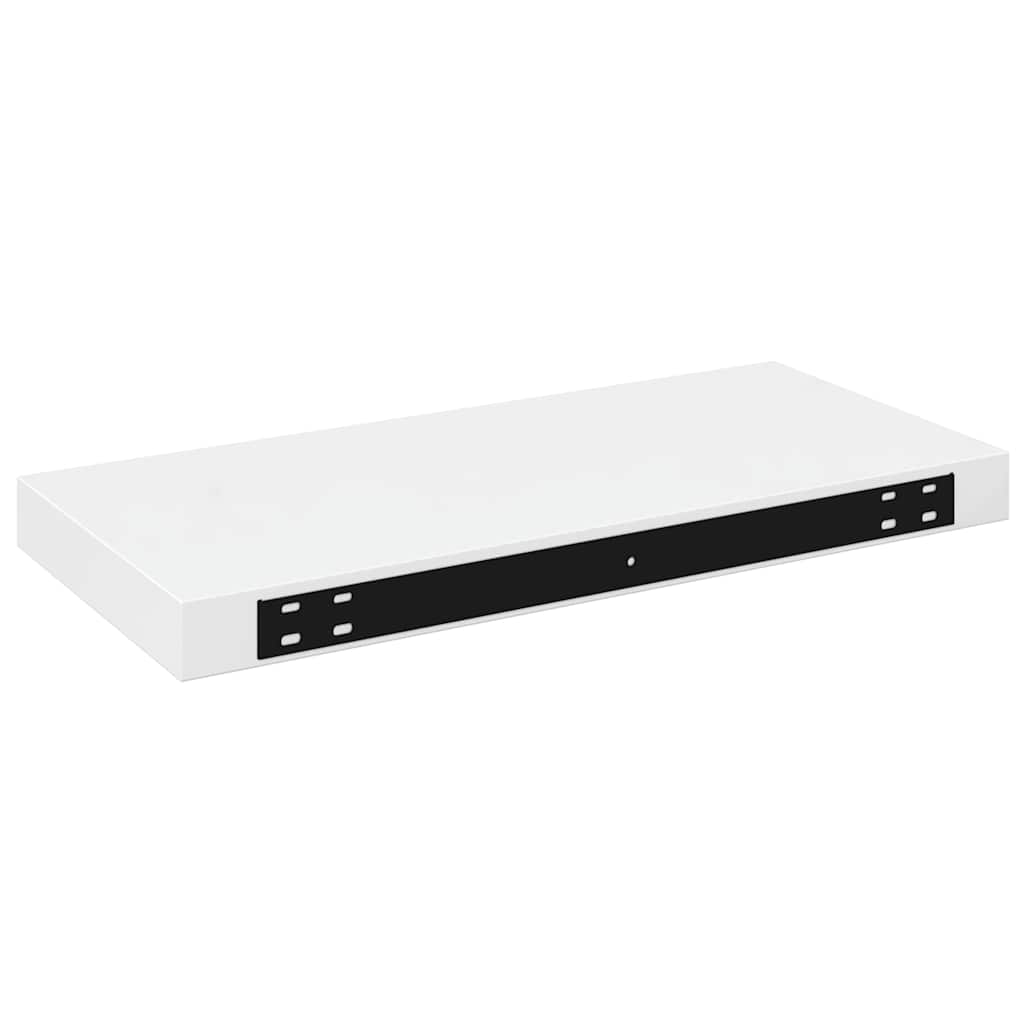 Floating Wall Shelves 4 pcs High Gloss White 50x23x3.8 cm MDF