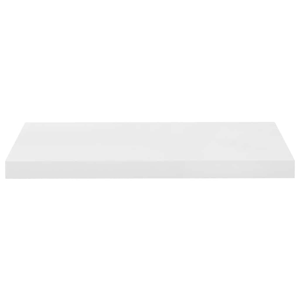 Floating Wall Shelf High Gloss White 60x23.5x3.8 cm MDF