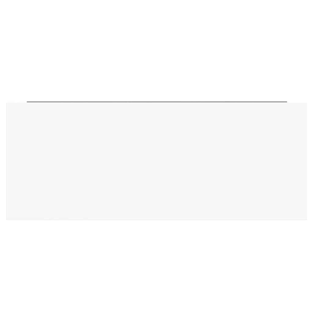 Floating Wall Shelf High Gloss White 60x23.5x3.8 cm MDF