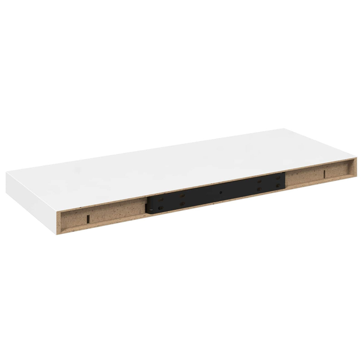 Floating Wall Shelves 2 pcs High Gloss White 60x23,5x3,8 cm MDF