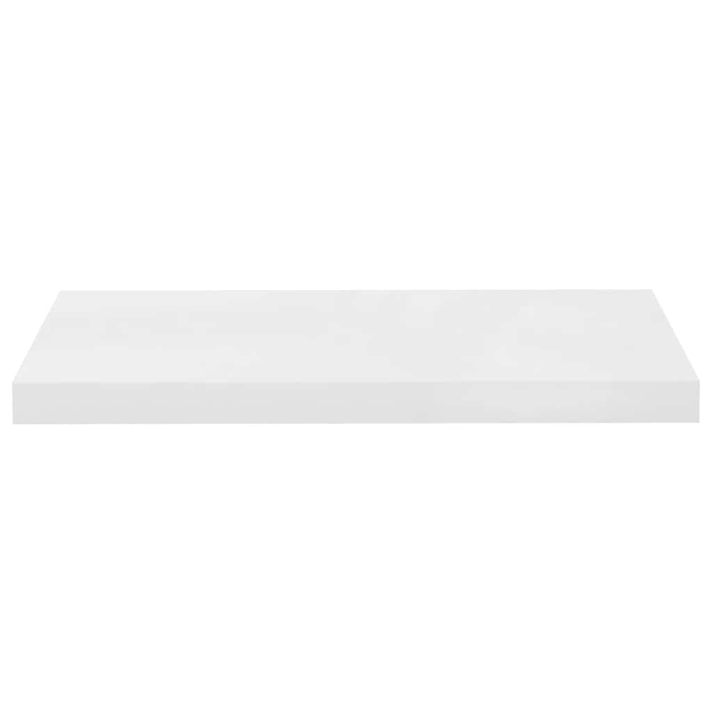 Floating Wall Shelves 4 pcs High Gloss White 60x23.5x3.8 cm MDF