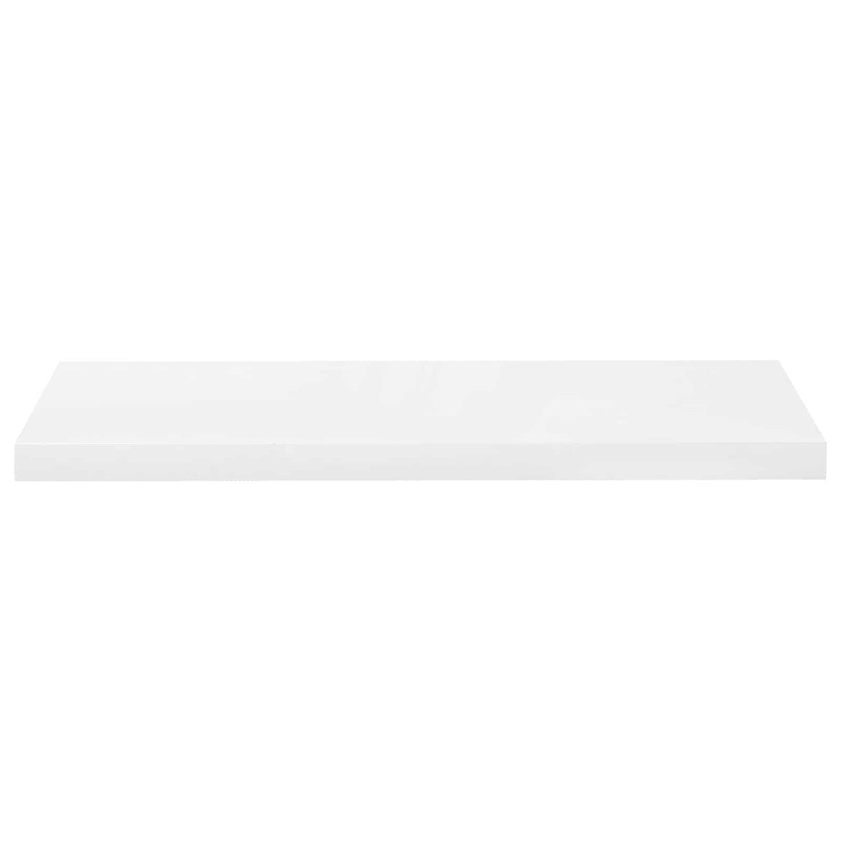 Floating Wall Shelves 2 pcs High Gloss White 80x23,5x3,8 cm MDF