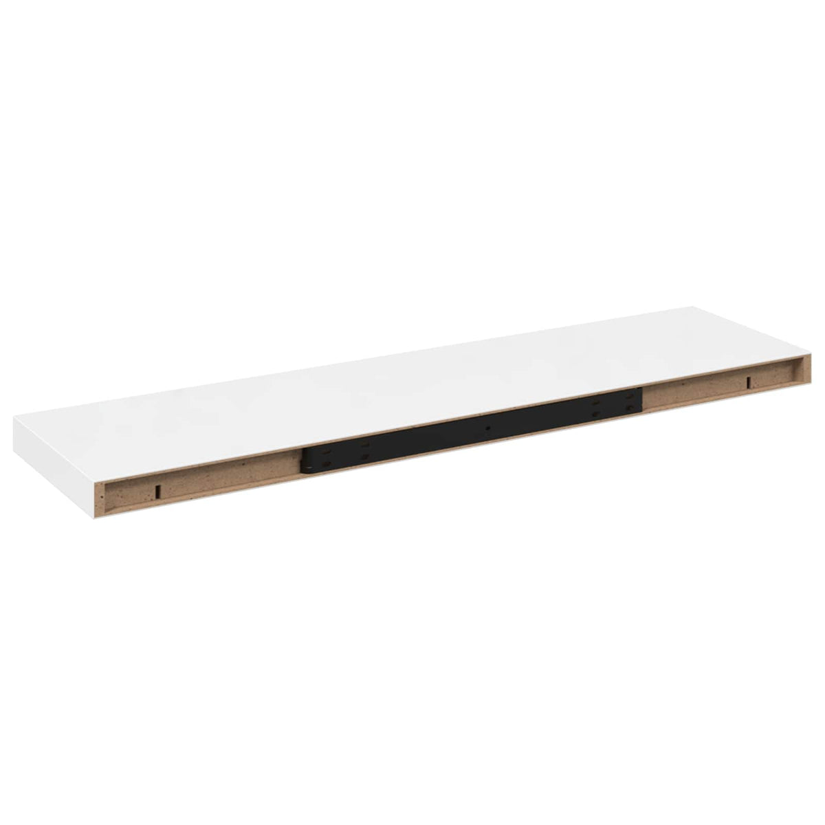 Floating Wall Shelves 2 pcs High Gloss White 90x23,5x3,8 cm MDF