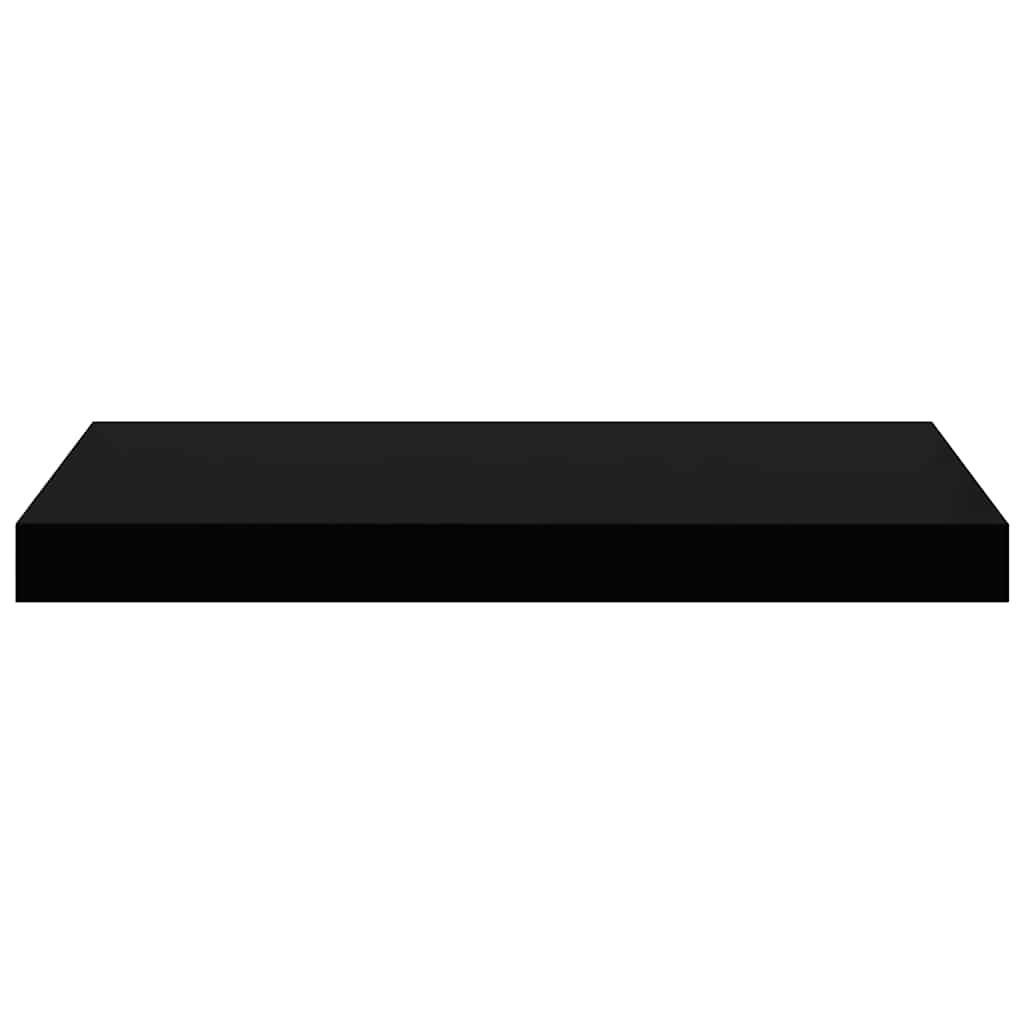 Floating Wall Shelf High Gloss Black 50x23x3.8 cm MDF