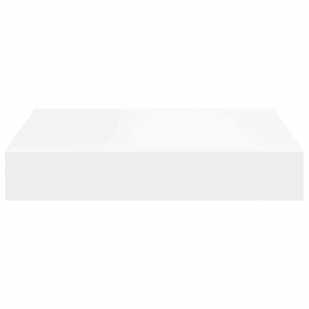 Floating Wall Shelves 2 pcs White 23x23.5x3.8 cm MDF