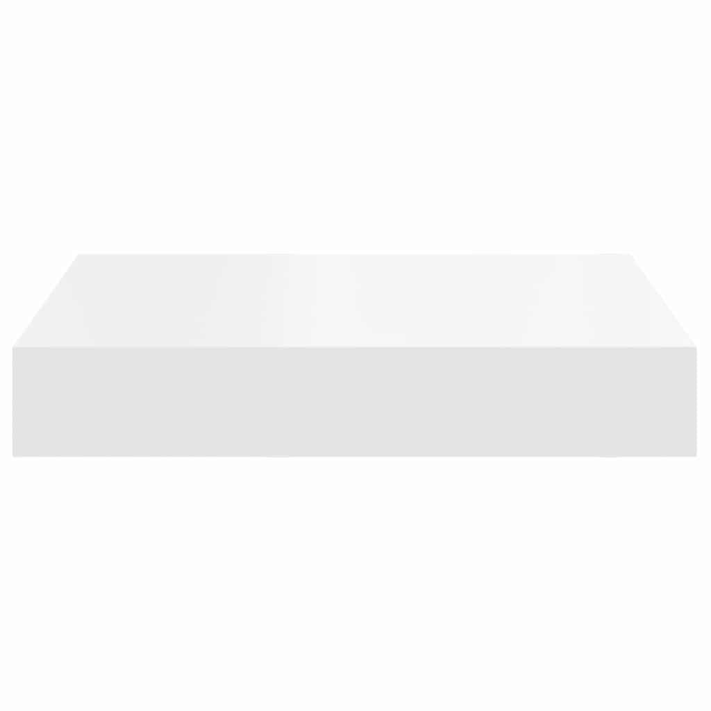 Floating Wall Shelves 2 pcs White 23x23.5x3.8 cm MDF