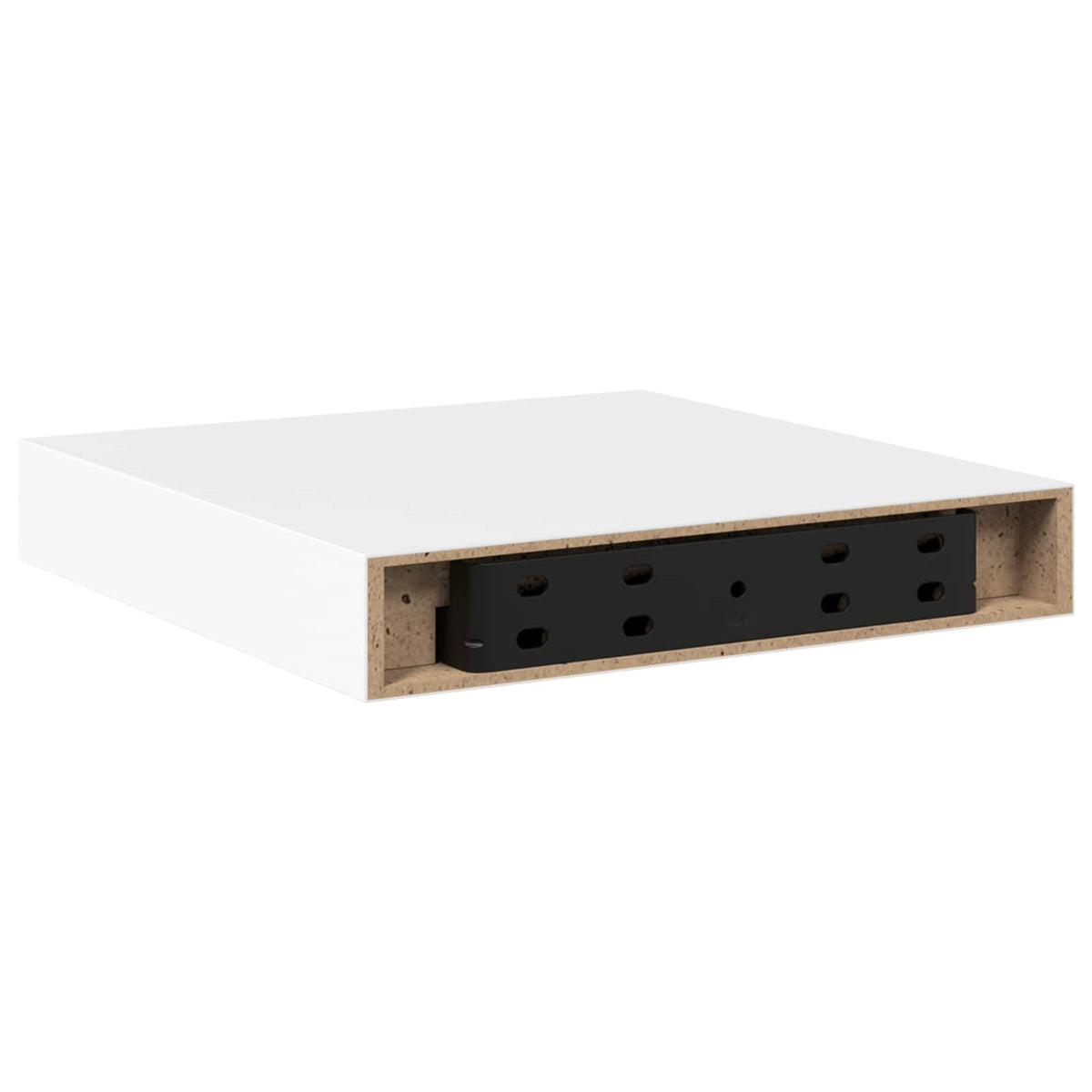 323803 vidaXL Floating Wall Shelves 2 pcs White 23x23,5x3,8 cm MDF