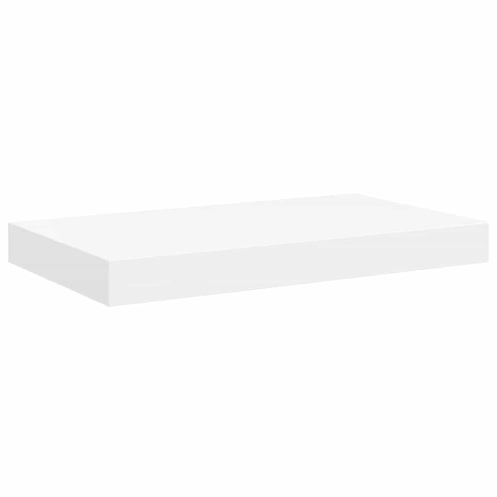 Floating Wall Shelf White 40x23x3.8 cm MDF