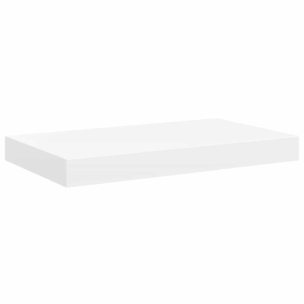 Floating Wall Shelves 2 pcs White 40x23x3.8 cm MDF