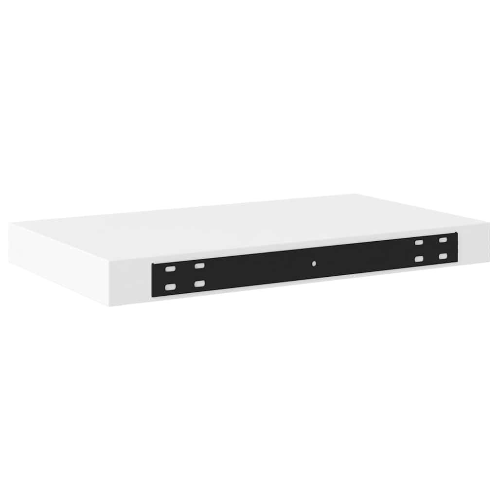 Floating Wall Shelves 2 pcs White 40x23x3.8 cm MDF