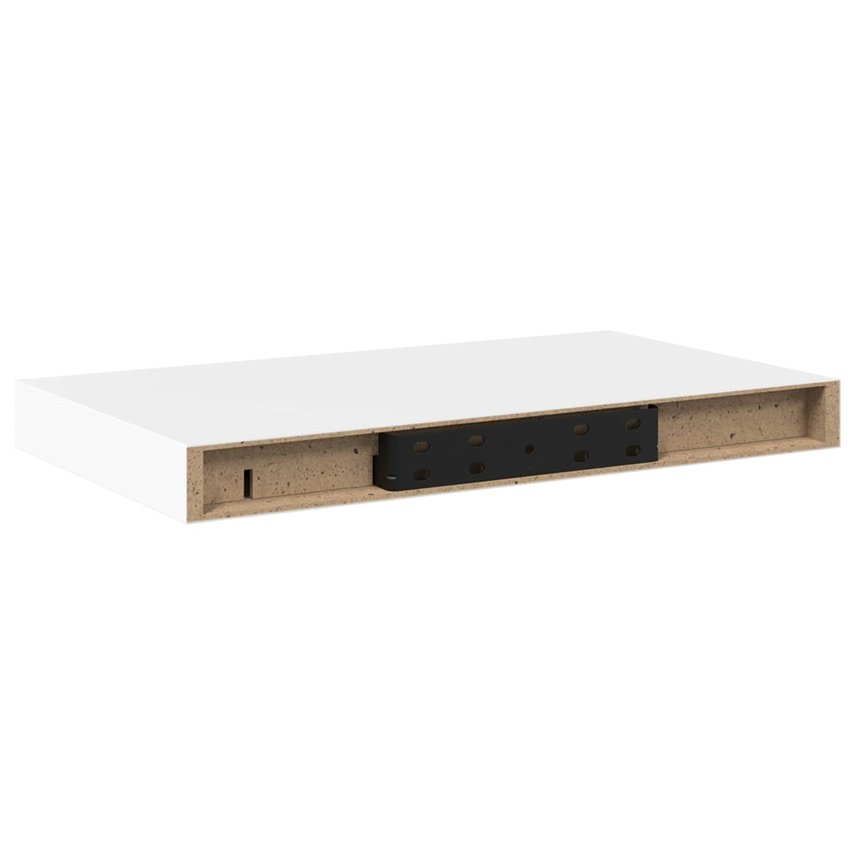 Floating Wall Shelves 2 pcs White 40x23.5x3.8 cm MDF