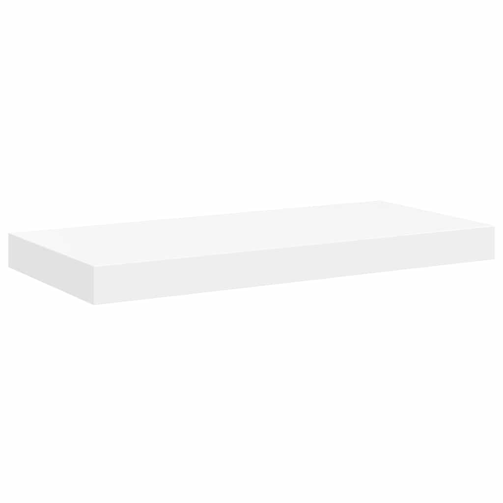 Floating Wall Shelf White 50x23x3.8 cm MDF