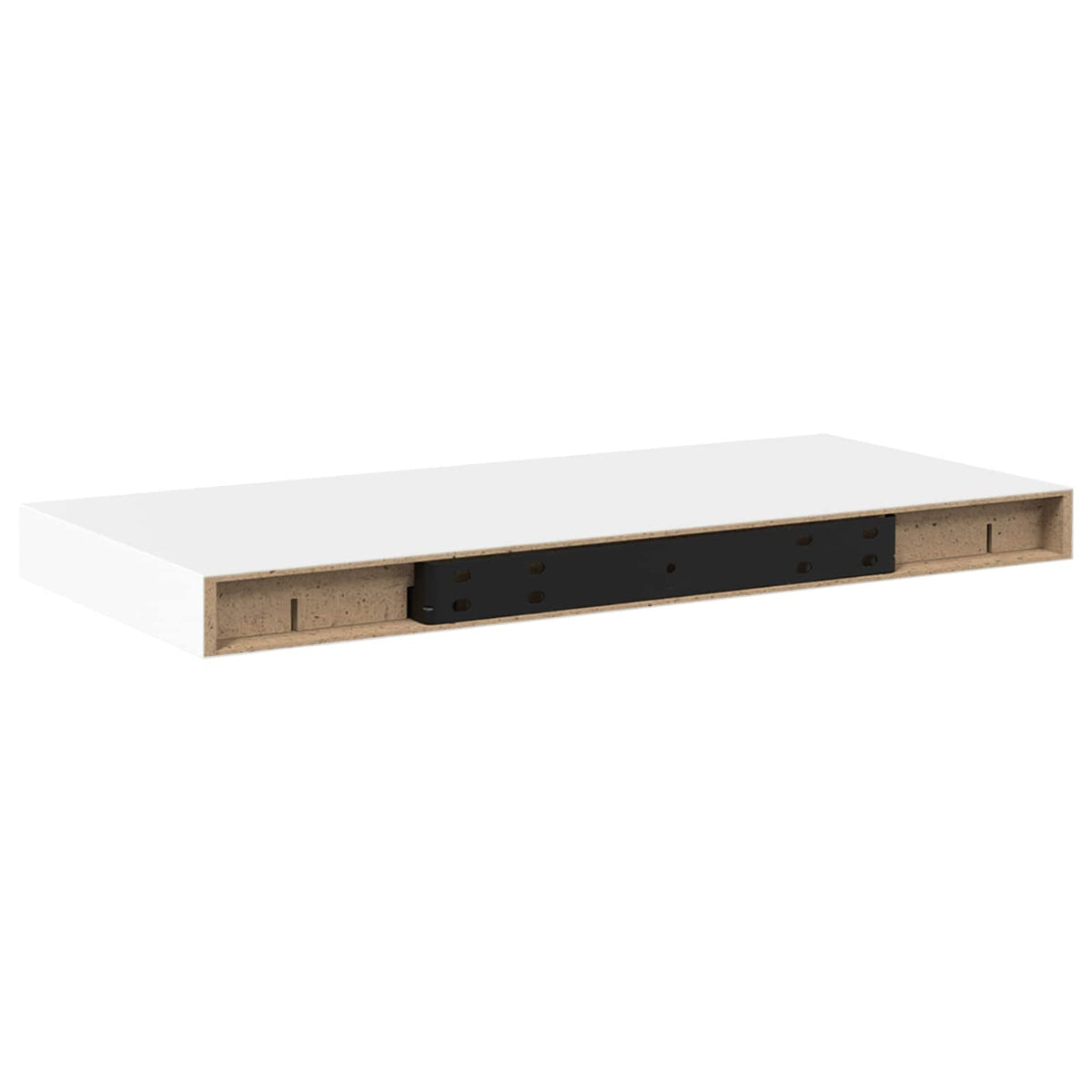 Floating Wall Shelf White 50x23.5x3.8 cm MDF