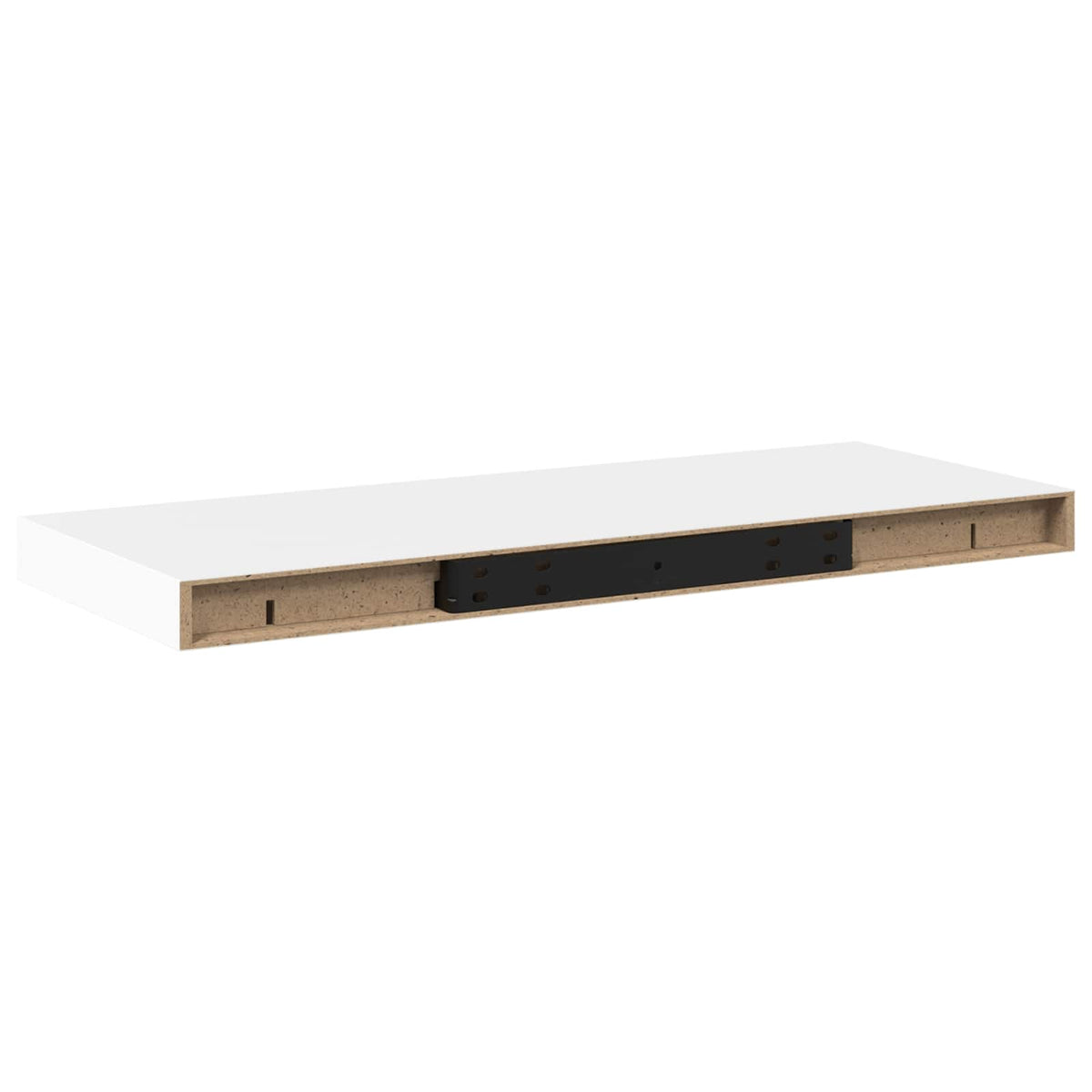 323811 vidaXL Floating Wall Shelf White 60x23,5x3,8 cm MDF