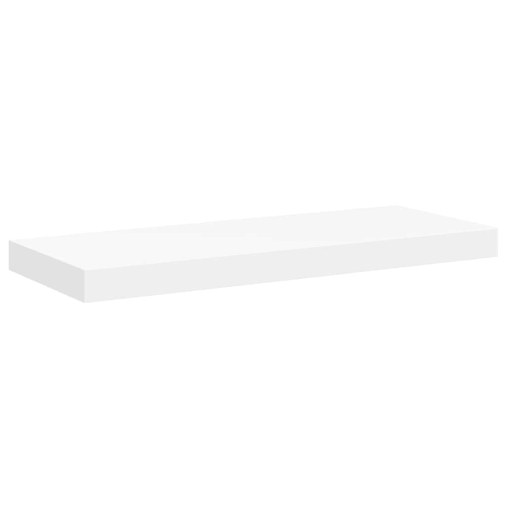 Floating Wall Shelves 2 pcs White 60x23.5x3.8 cm MDF