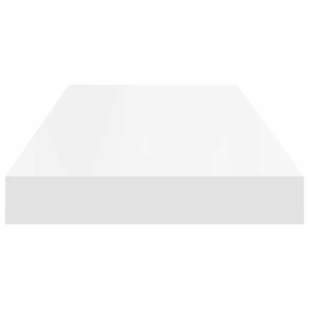 Floating Wall Shelves 2 pcs White 60x23.5x3.8 cm MDF