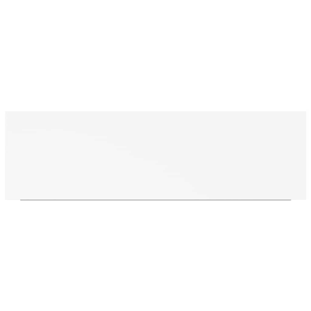 Floating Wall Shelf White 80x23.5x3.8 cm MDF