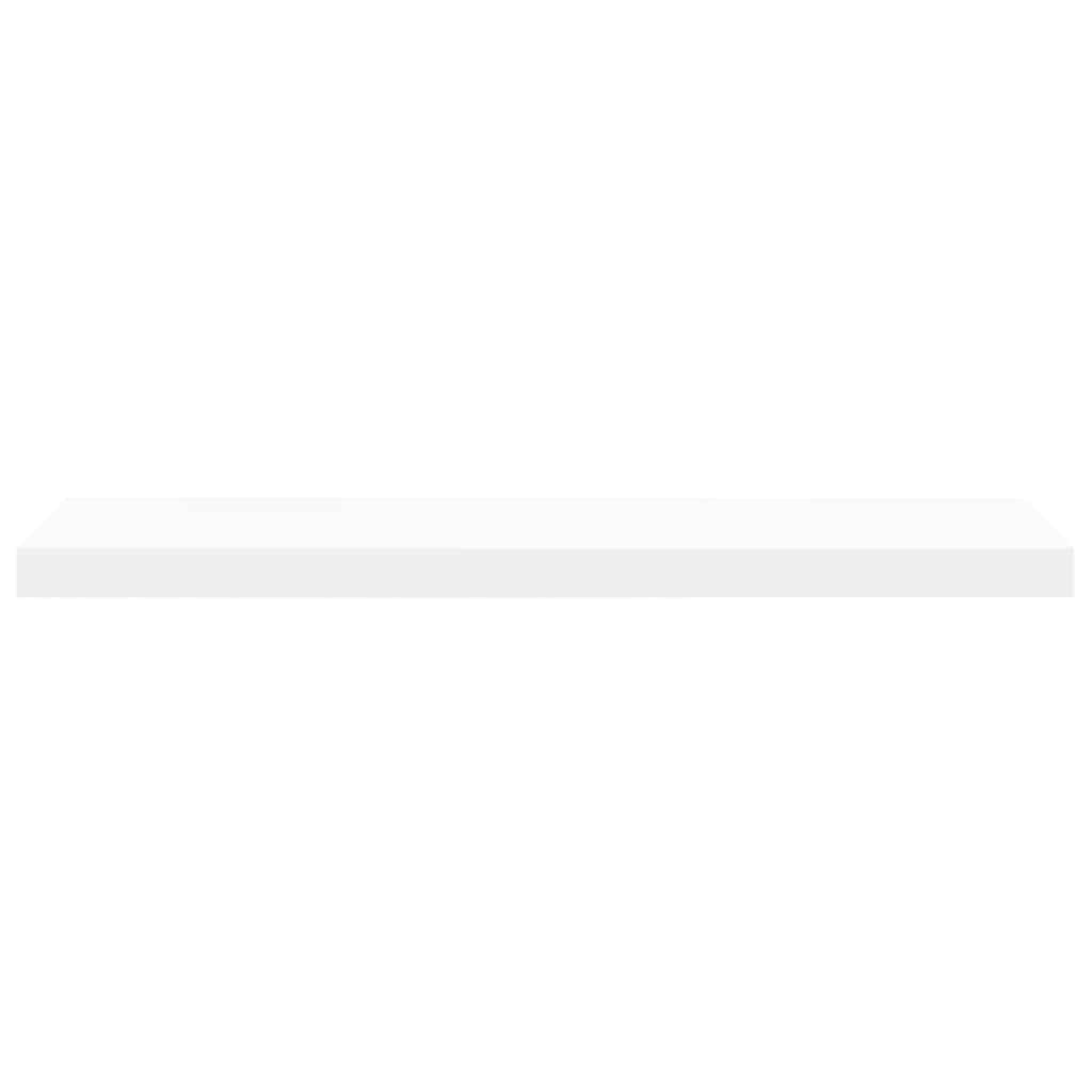 Floating Wall Shelves 2 pcs White 80x23.5x3.8 cm MDF