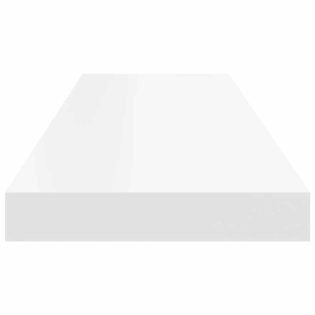 Floating Wall Shelves 2 pcs White 80x23.5x3.8 cm MDF