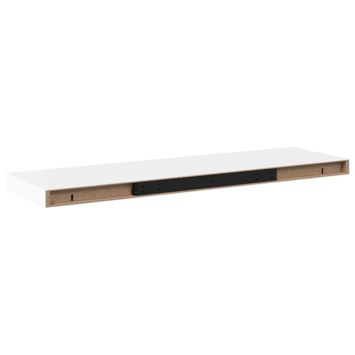 323815 vidaXL Floating Wall Shelves 2 pcs White 80x23,5x3,8 cm MDF