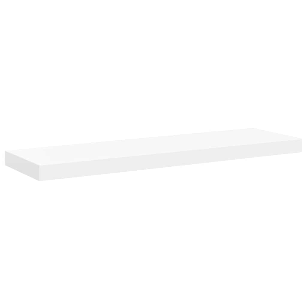 Floating Wall Shelves 4 pcs White 80x23.5x3.8 cm MDF
