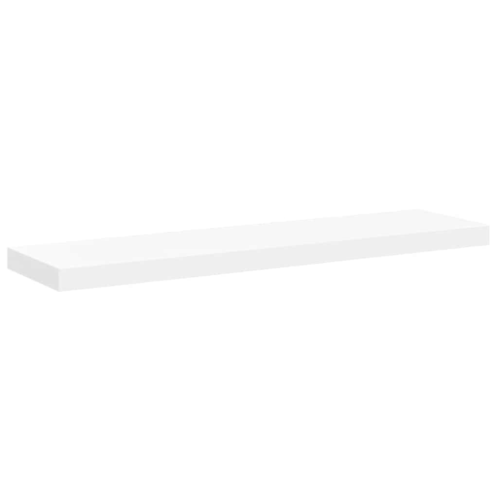 Floating Wall Shelves 2 pcs White 90x23.5x3.8 cm MDF