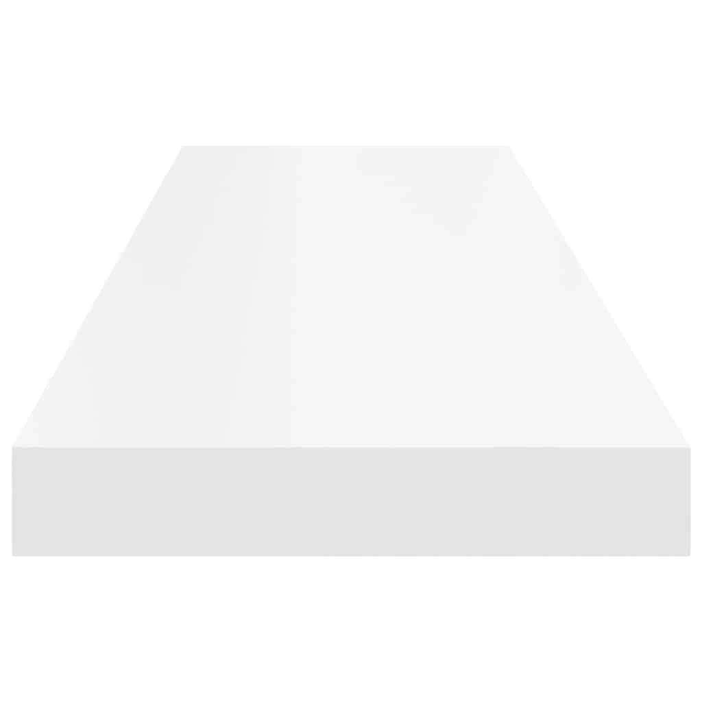 Floating Wall Shelves 2 pcs White 90x23.5x3.8 cm MDF