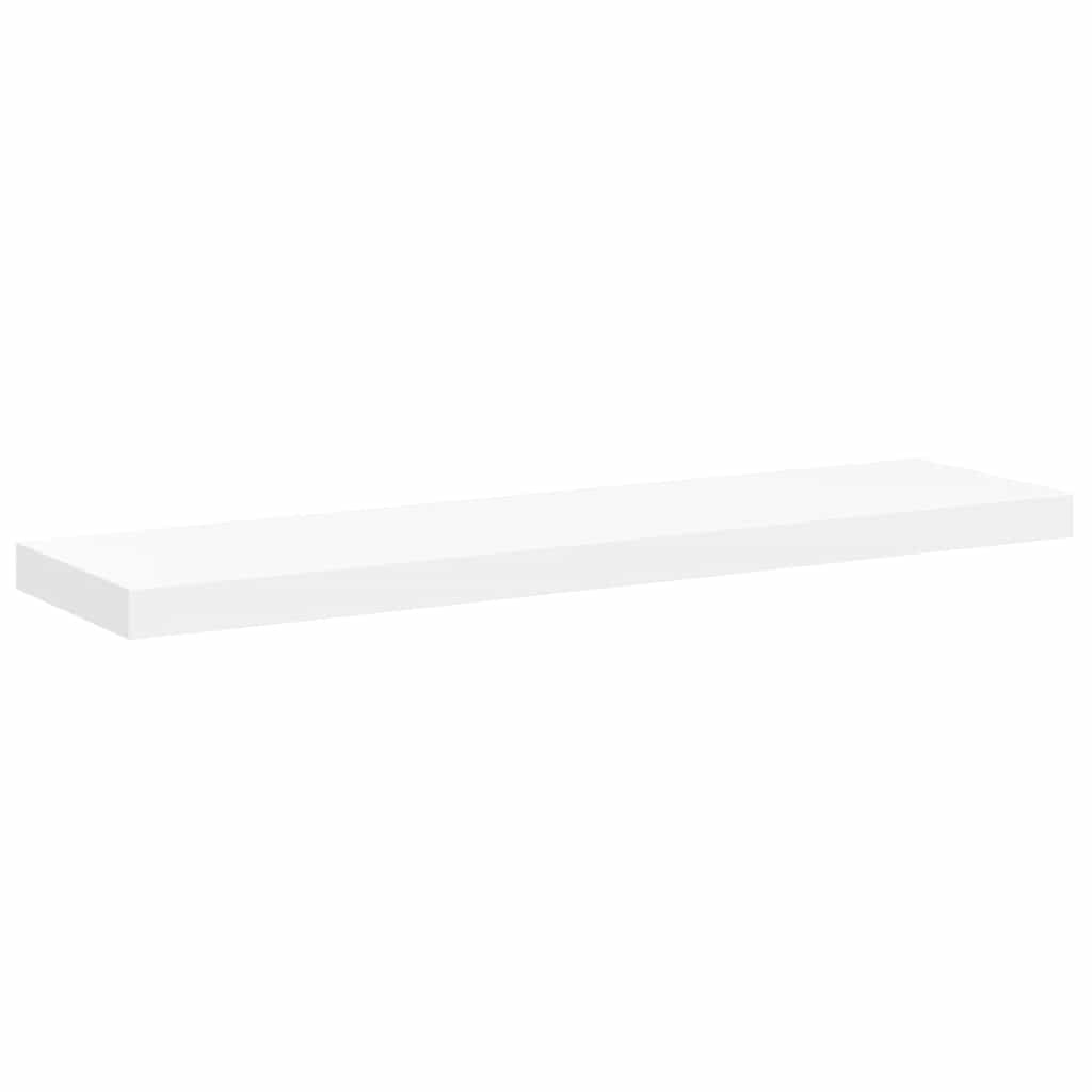 Floating Wall Shelves 4 pcs White 90x23.5x3.8 cm MDF