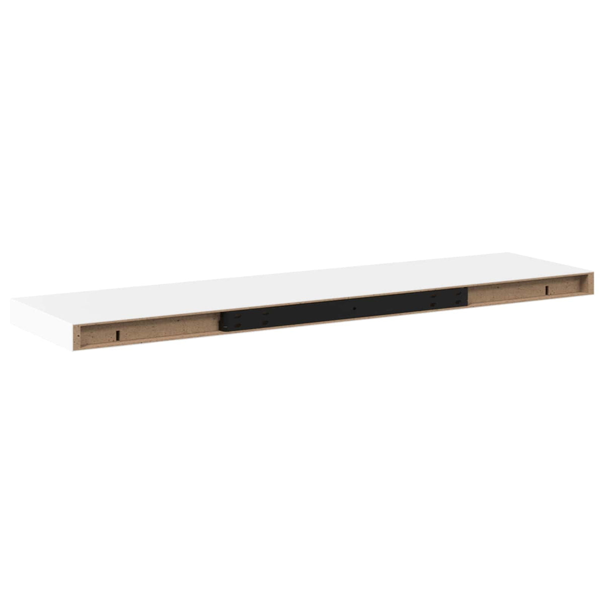 323819 vidaXL Floating Wall Shelves 4 pcs White 90x23,5x3,8 cm MDF