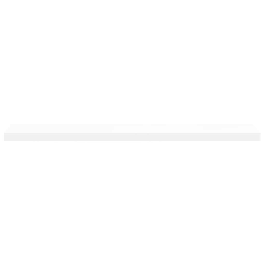 Floating Wall Shelf White 120x23.5x3.8 cm MDF